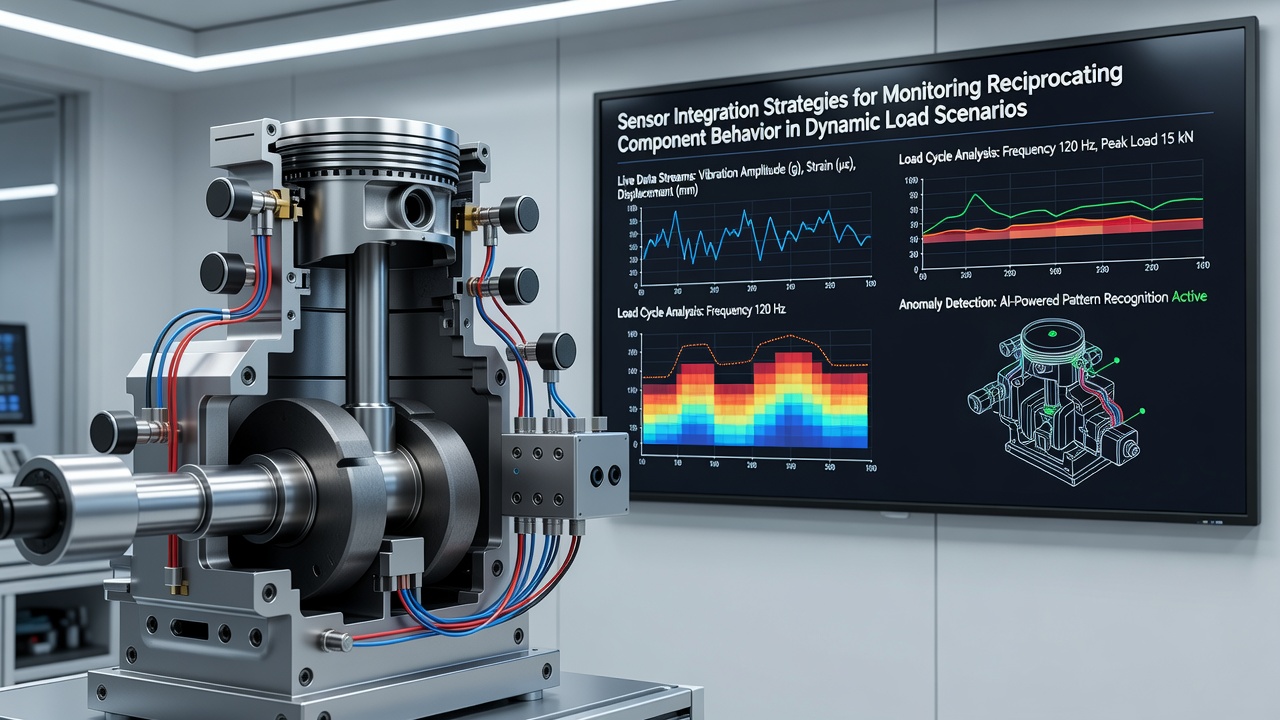 Chart illustrating data fusion from multiple sensors monitoring piston motion